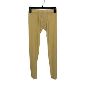 Vanskoos Pajama Pants Medium Yellow Stretch Lounge Soft Sleep